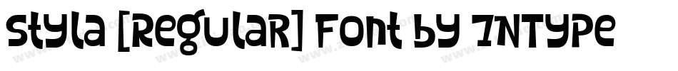 Styla [Regular] Font by 7NTypes字体转换